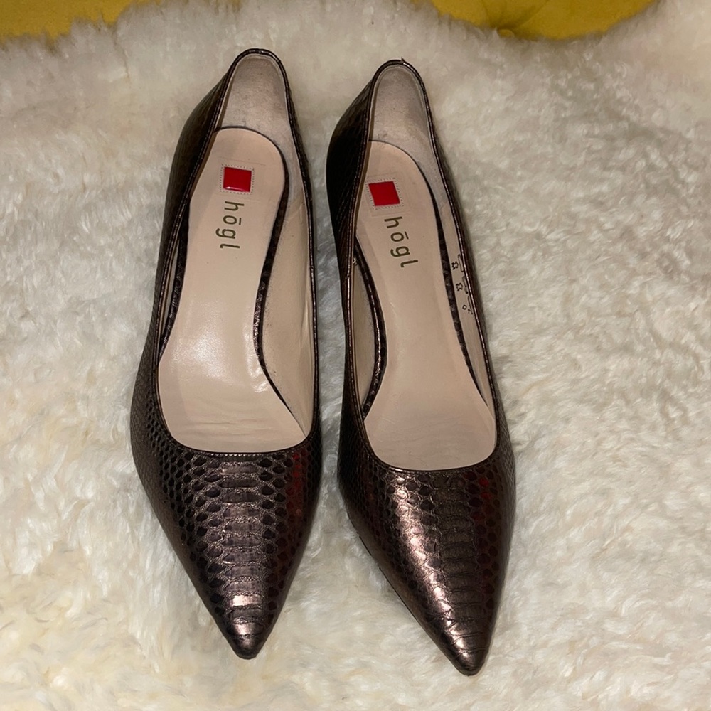 Hogl European Snakeskin Leather Dress Shoes